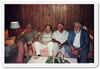  Malcolm Greenfield, Mr. Schwartz, Bob Mendes, Herb Kurzer photo Judy Kurzer